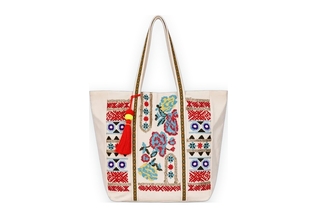 Custom embroidered tote bag